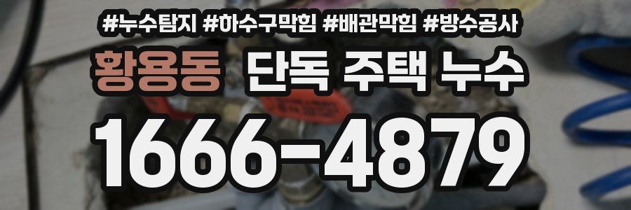황용동 단독 주택 누수