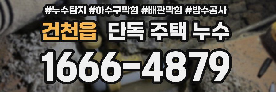 건천읍 단독 주택 누수