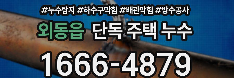 외동읍 단독 주택 누수