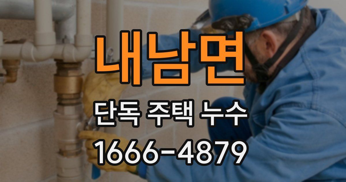 내남면 단독 주택 누수