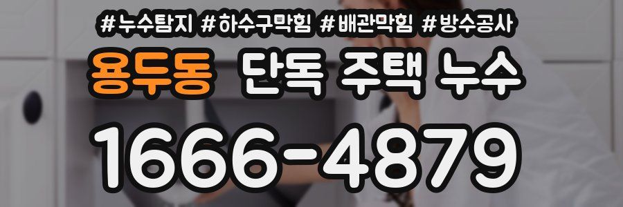 용두동 단독 주택 누수