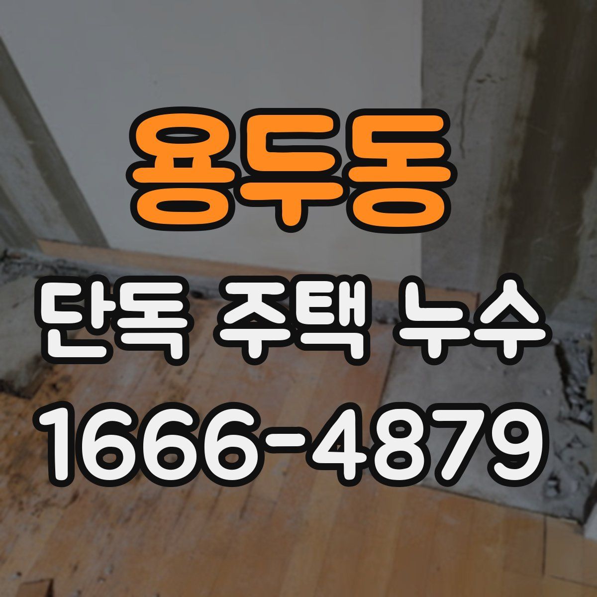 용두동 단독 주택 누수
