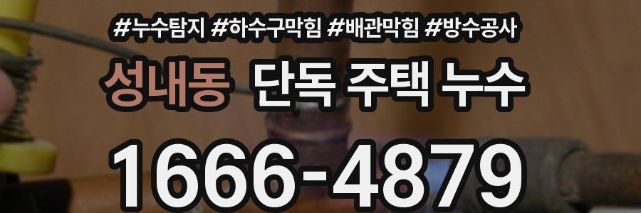 성내동 단독 주택 누수