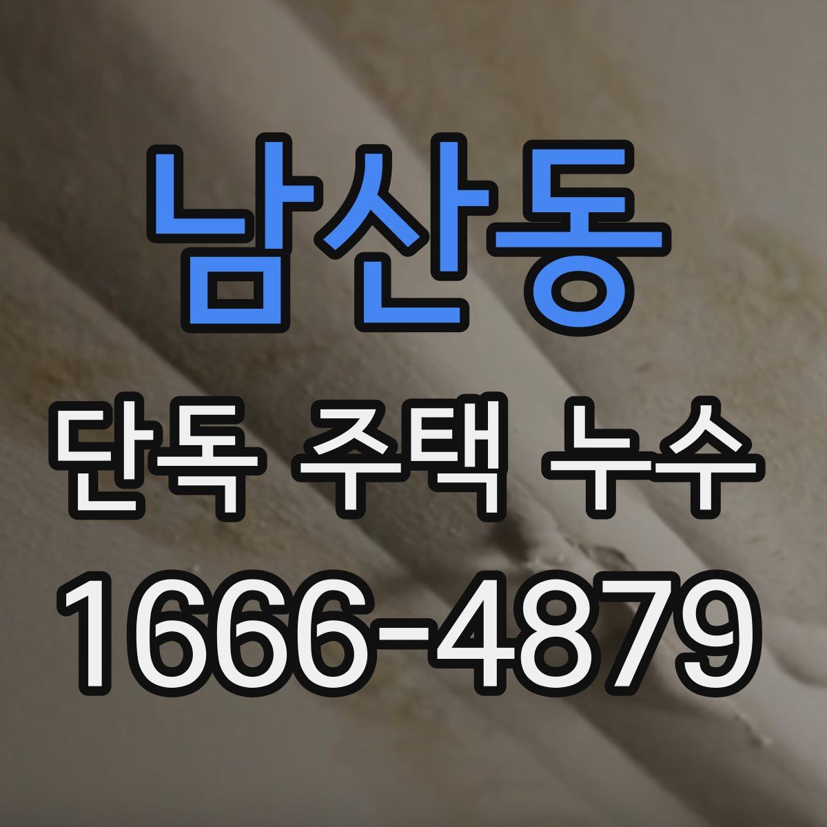 남산동 단독 주택 누수