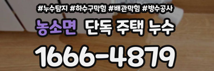농소면 단독 주택 누수