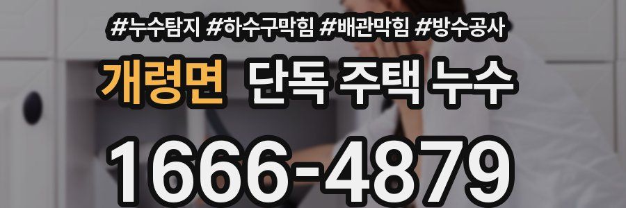 개령면 단독 주택 누수