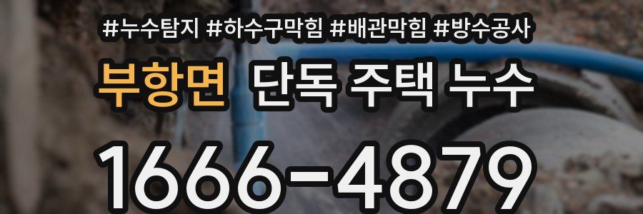 부항면 단독 주택 누수