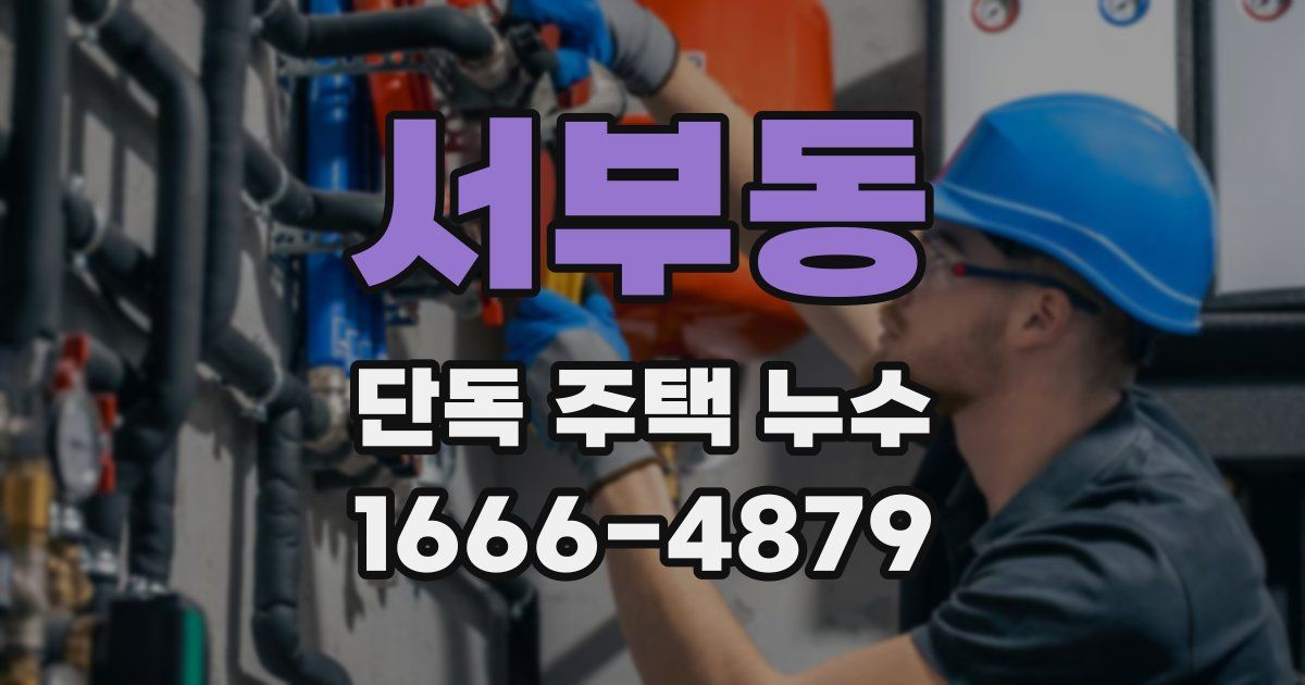 서부동 단독 주택 누수