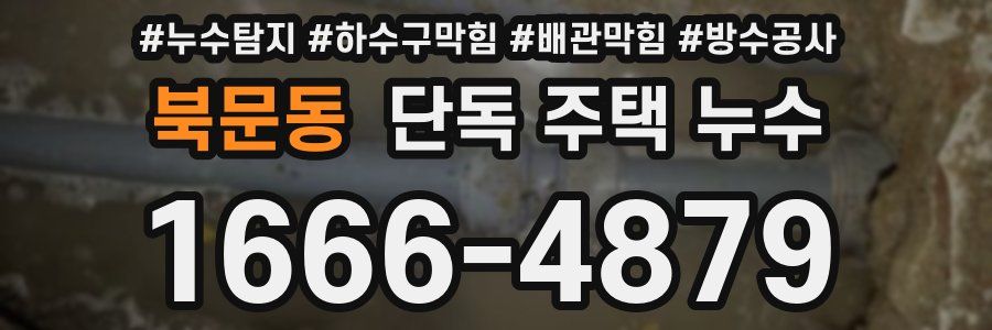 북문동 단독 주택 누수