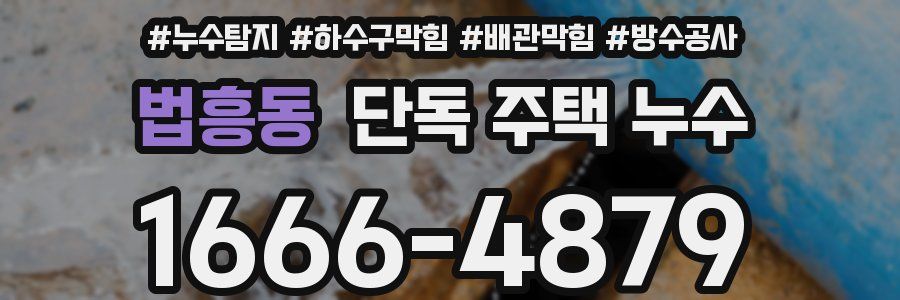 법흥동 단독 주택 누수