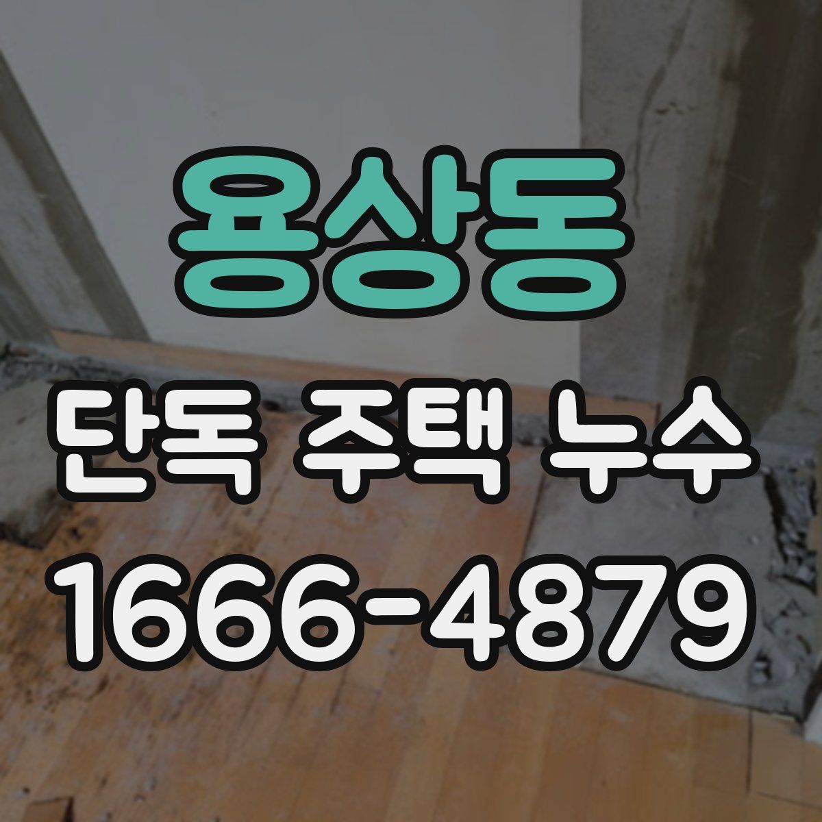 용상동 단독 주택 누수