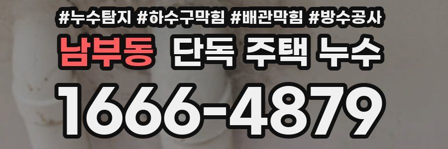 남부동 단독 주택 누수