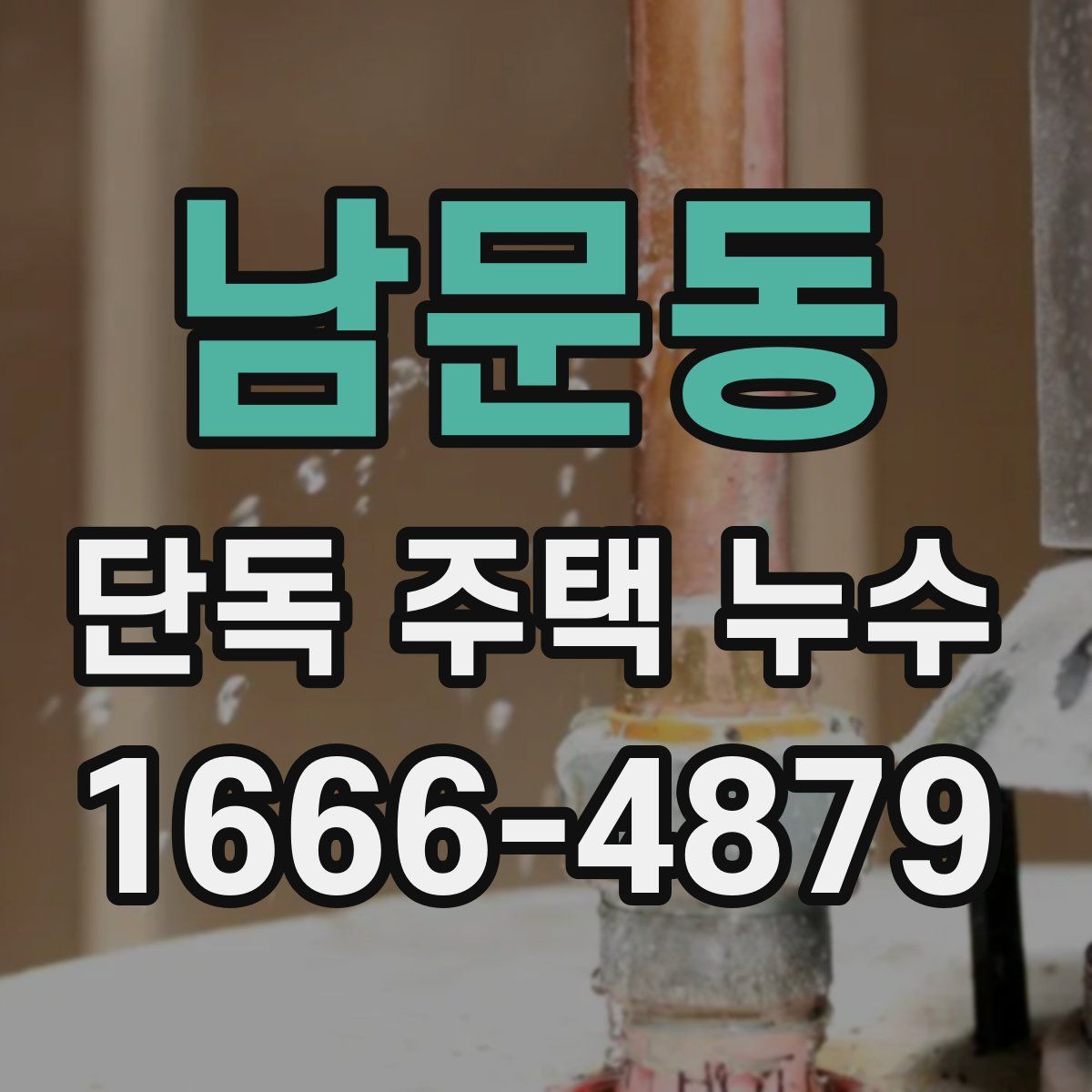 남문동 단독 주택 누수