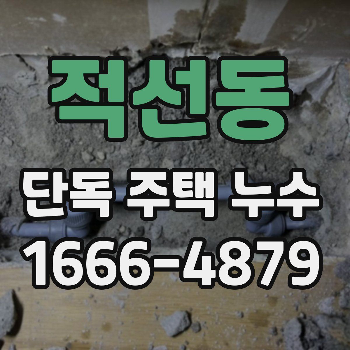 적선동 단독 주택 누수