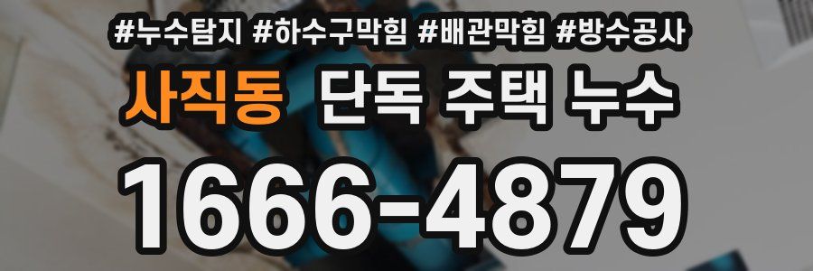 사직동 단독 주택 누수