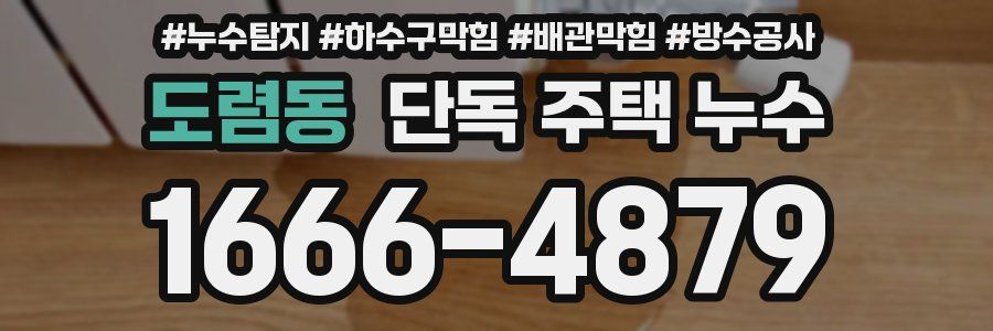 도렴동 단독 주택 누수