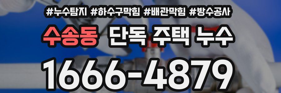 수송동 단독 주택 누수