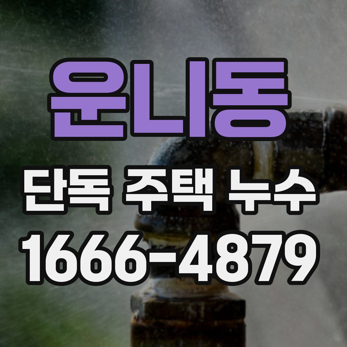 운니동 단독 주택 누수
