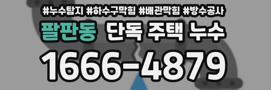 팔판동 단독 주택 누수