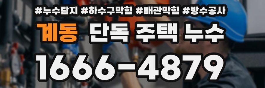 계동 단독 주택 누수