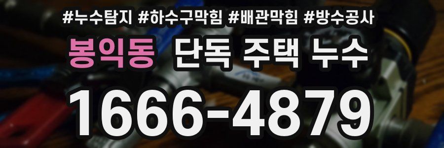 봉익동 단독 주택 누수