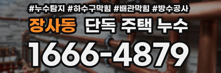 장사동 단독 주택 누수