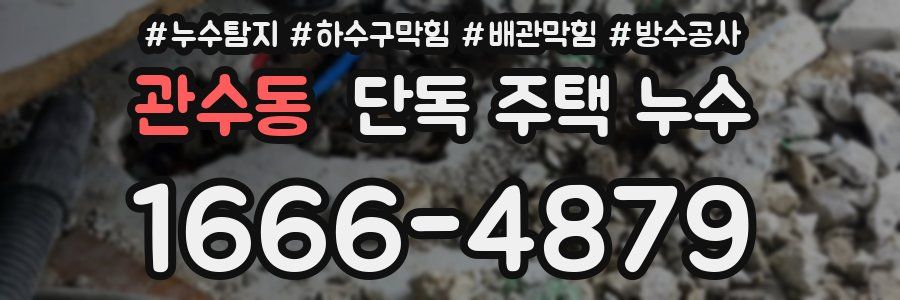 관수동 단독 주택 누수