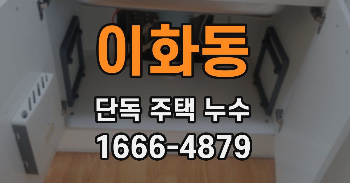 이화동 단독 주택 누수