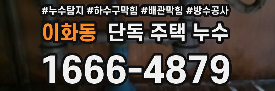 이화동 단독 주택 누수