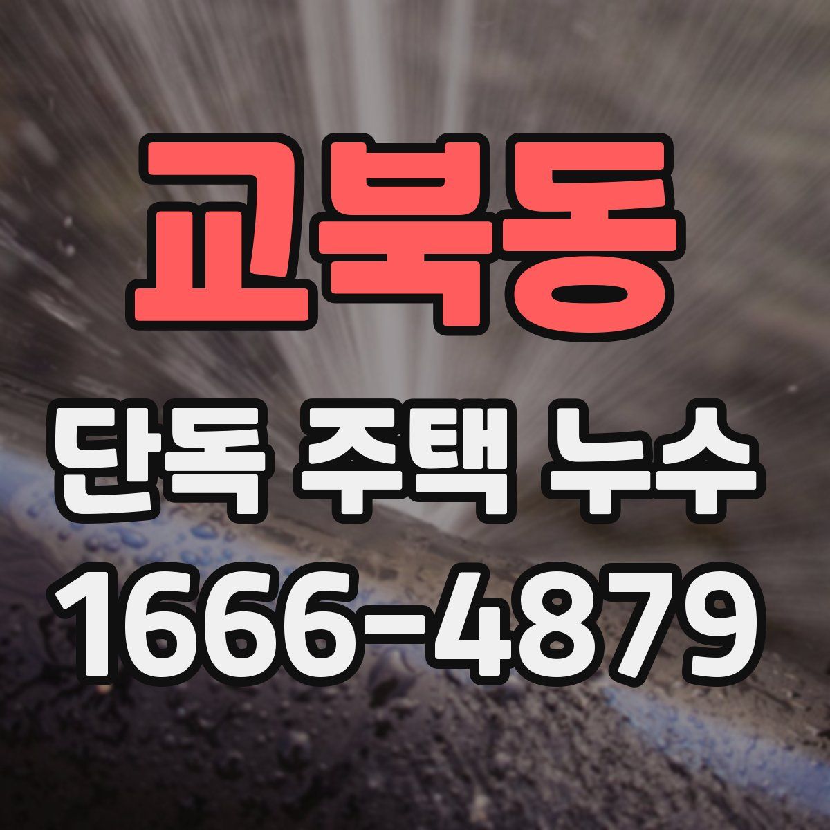 교북동 단독 주택 누수