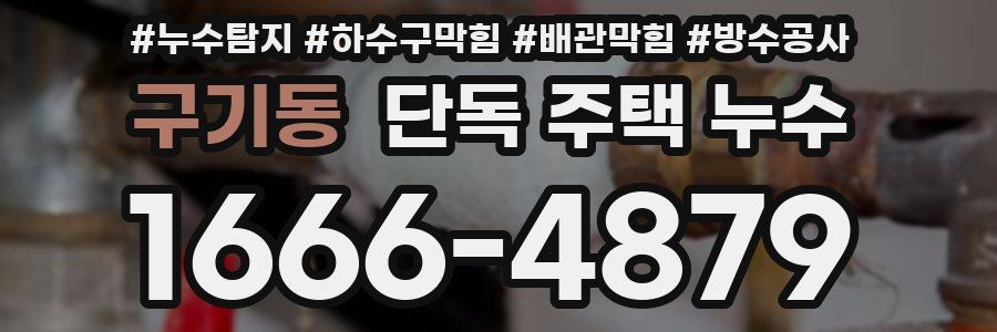 구기동 단독 주택 누수