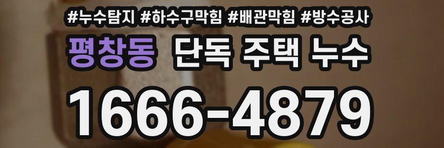 평창동 단독 주택 누수