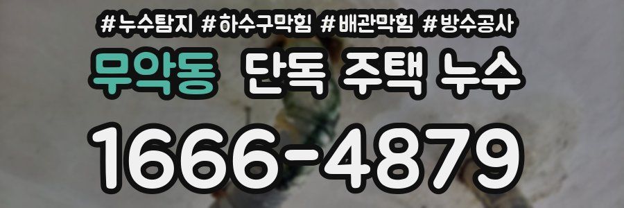 무악동 단독 주택 누수