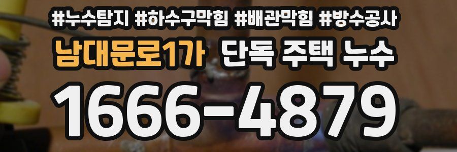 남대문로1가 단독 주택 누수
