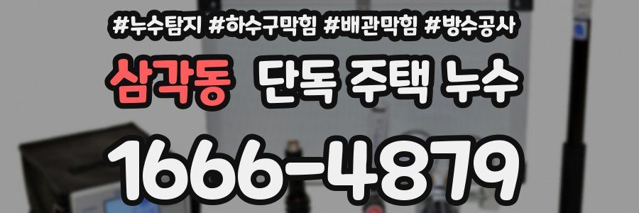 삼각동 단독 주택 누수