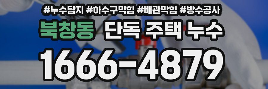 북창동 단독 주택 누수