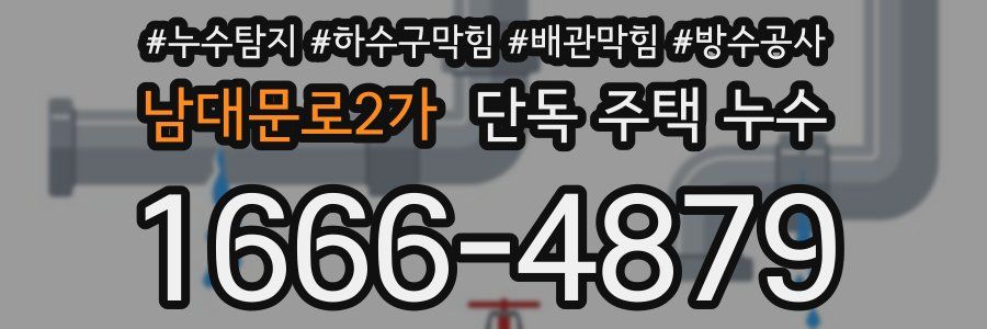 남대문로2가 단독 주택 누수