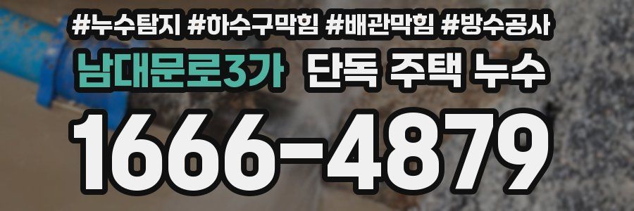 남대문로3가 단독 주택 누수