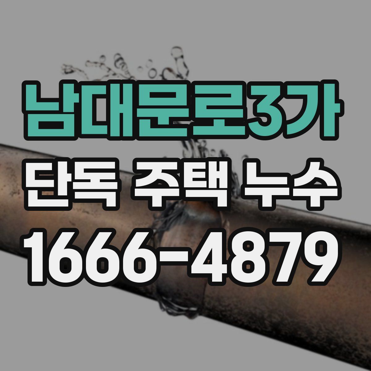 남대문로3가 단독 주택 누수