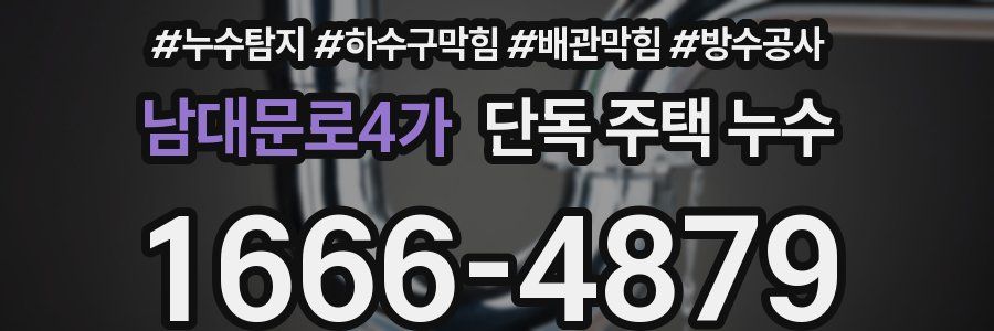 남대문로4가 단독 주택 누수