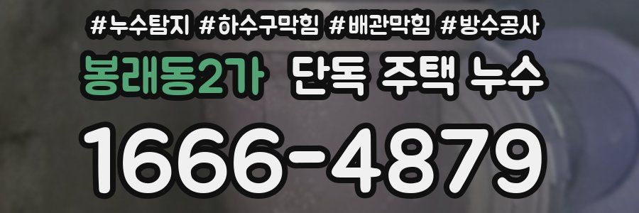 봉래동2가 단독 주택 누수