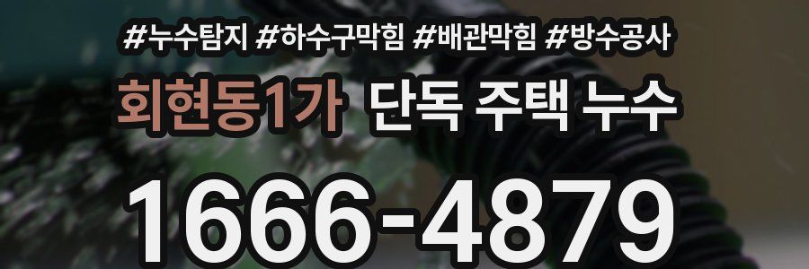 회현동1가 단독 주택 누수
