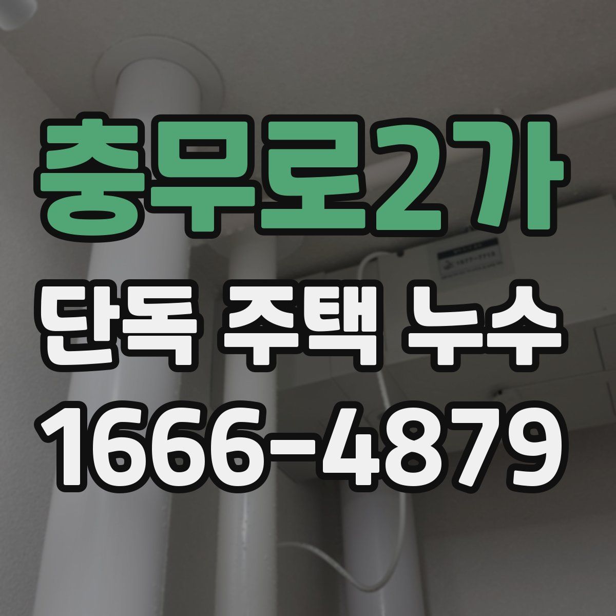 충무로2가 단독 주택 누수