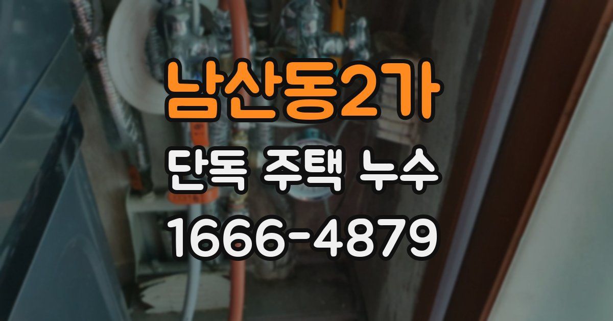 남산동2가 단독 주택 누수