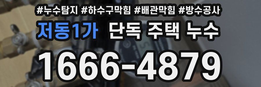 저동1가 단독 주택 누수
