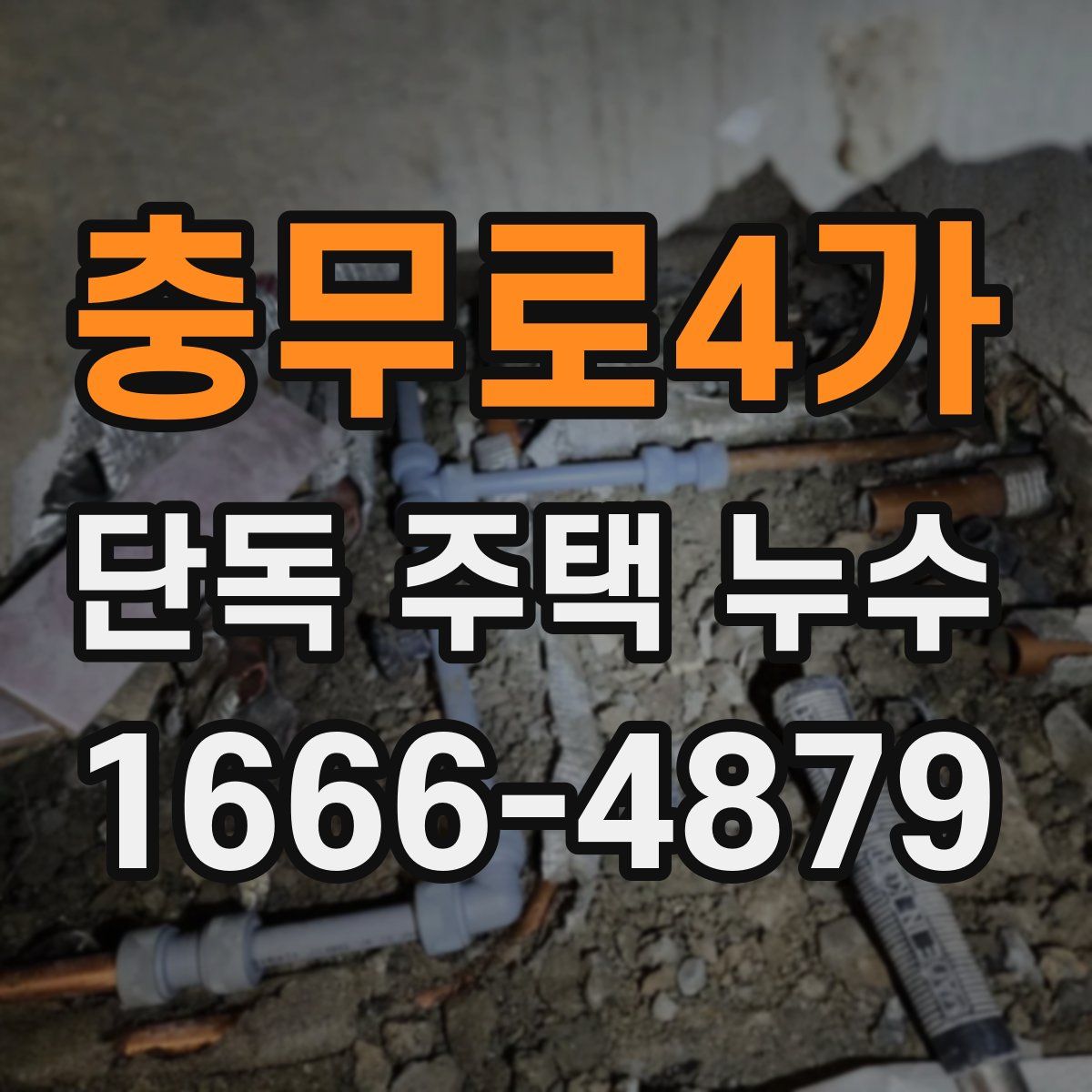 충무로4가 단독 주택 누수