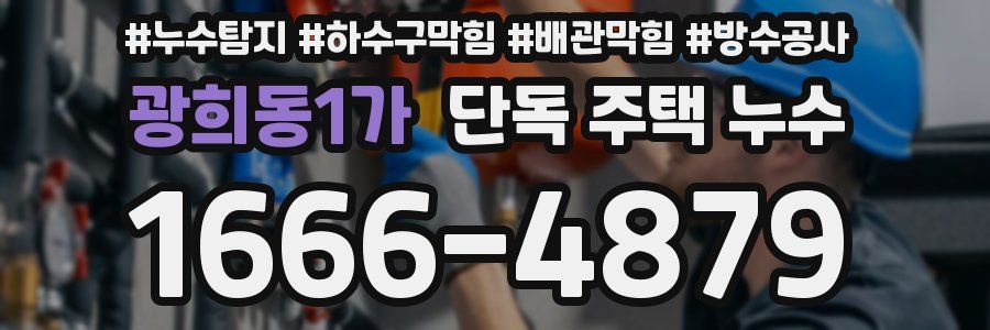 광희동1가 단독 주택 누수