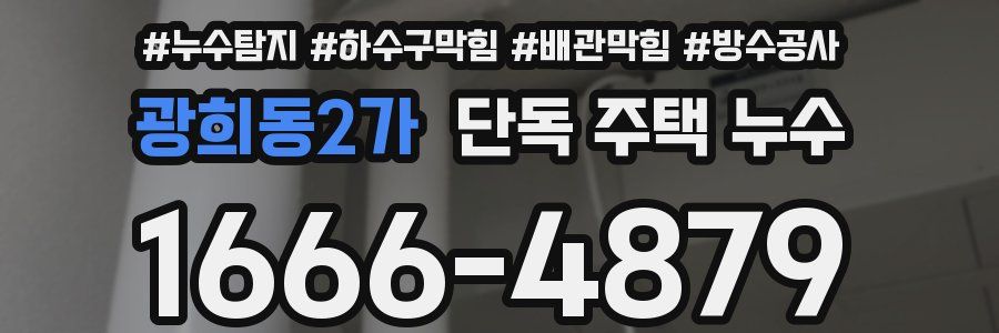 광희동2가 단독 주택 누수