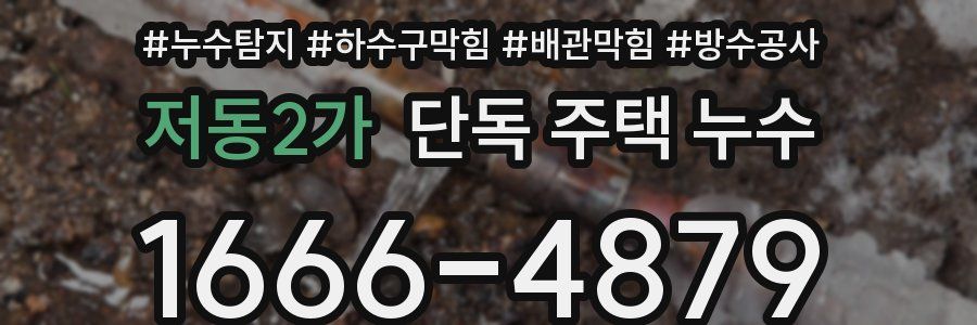 저동2가 단독 주택 누수