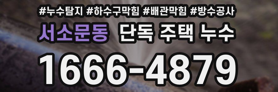 서소문동 단독 주택 누수